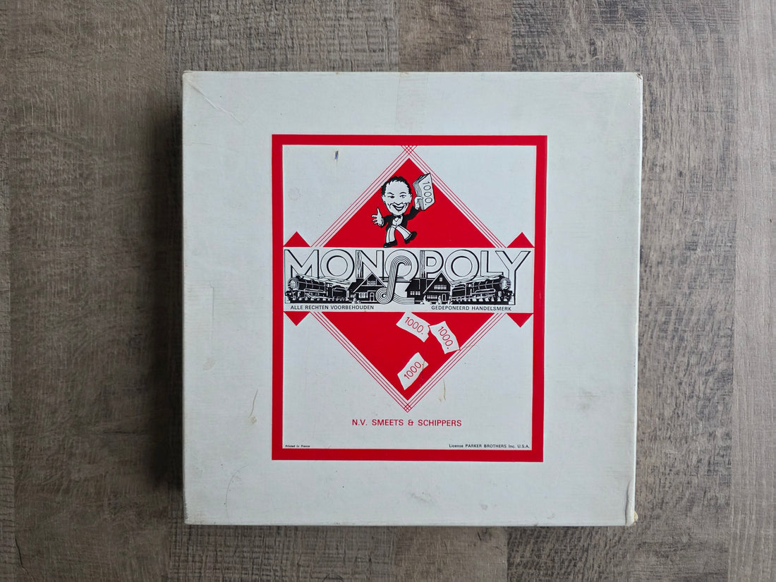 Monopoly bordspel Smeets Schipper vierkant witte doos