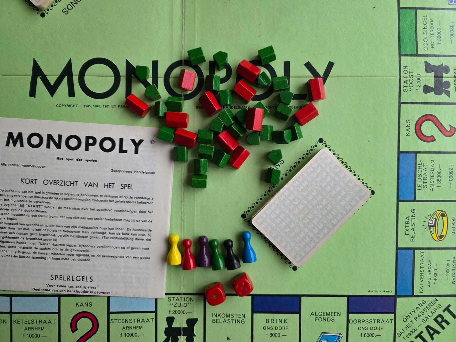 Monopoly bordspel Smeets Schipper vierkant witte doos
