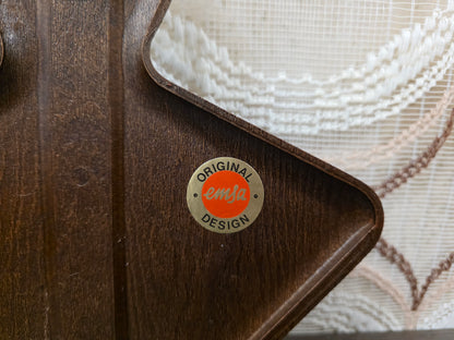 Emsa koffiefilter houder bruin houtlook bloemen