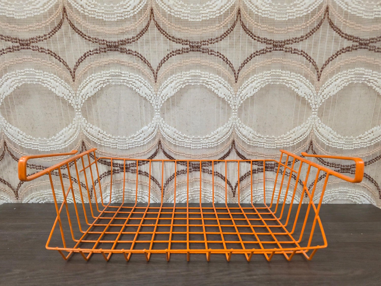 Vintage Tomado Barbertje draadmand oranje