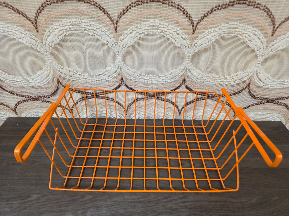 Vintage Tomado Barbertje draadmand oranje