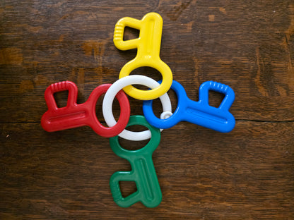Ambi Toys sleutels aan witte ring jaren ’70/’80