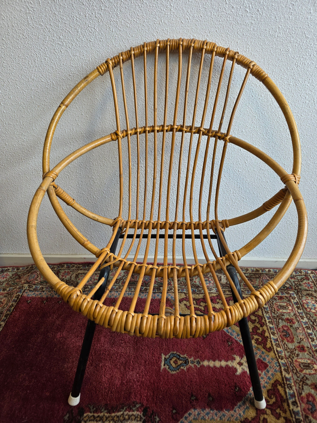 Vintage Rohe rotan stoel
