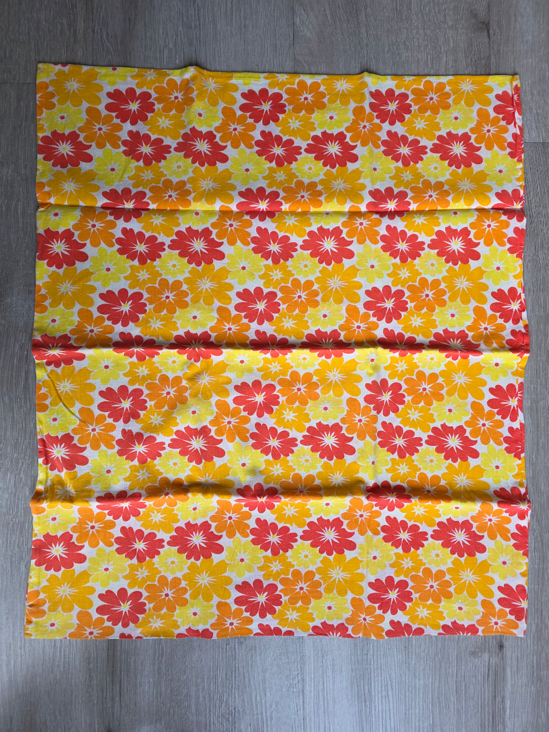 Vintage kussensloop bloemenprint 57 x 66 cm