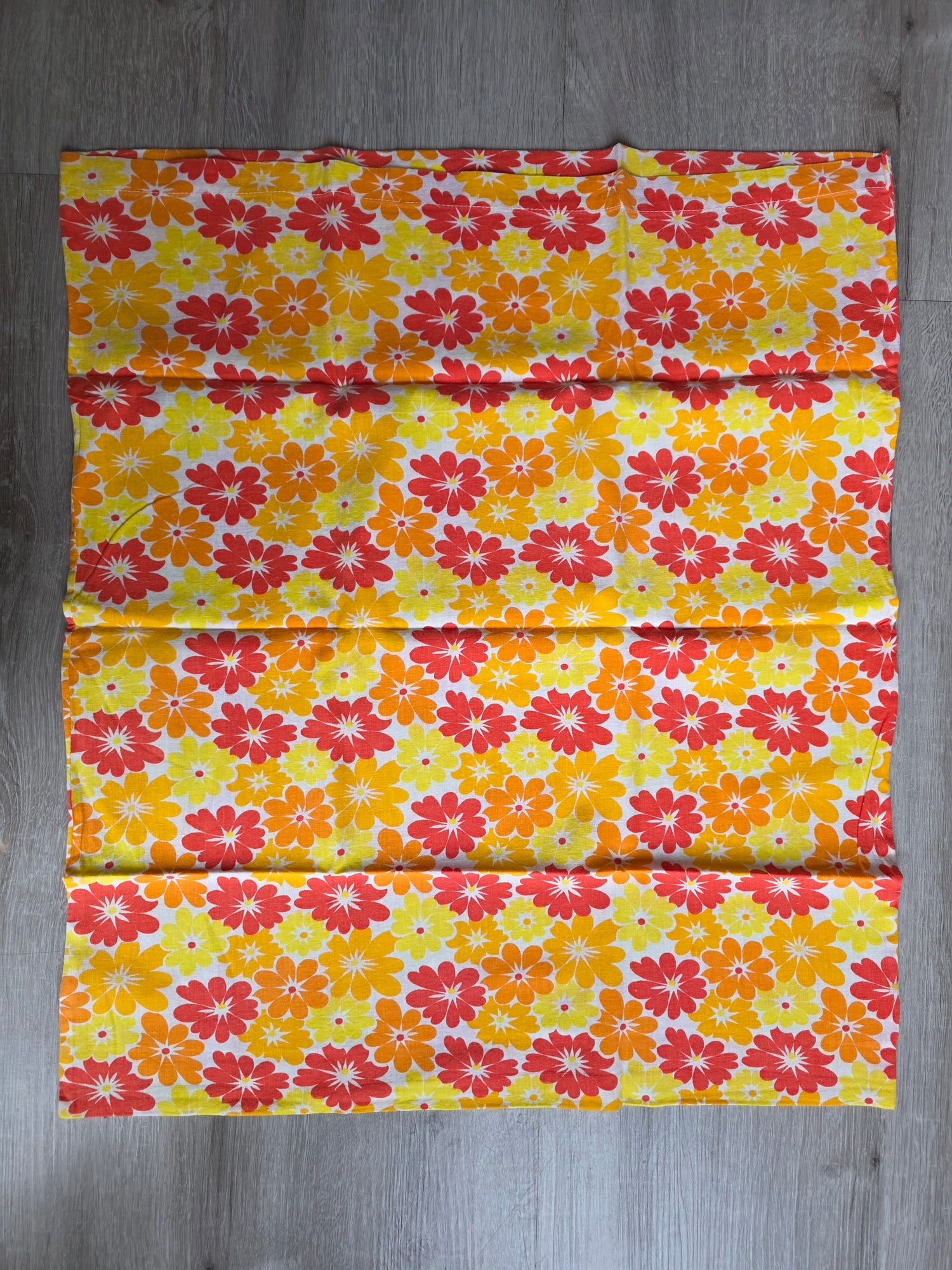 Vintage kussensloop bloemenprint 57 x 66 cm