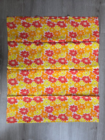 Vintage kussensloop bloemenprint 57 x 66 cm