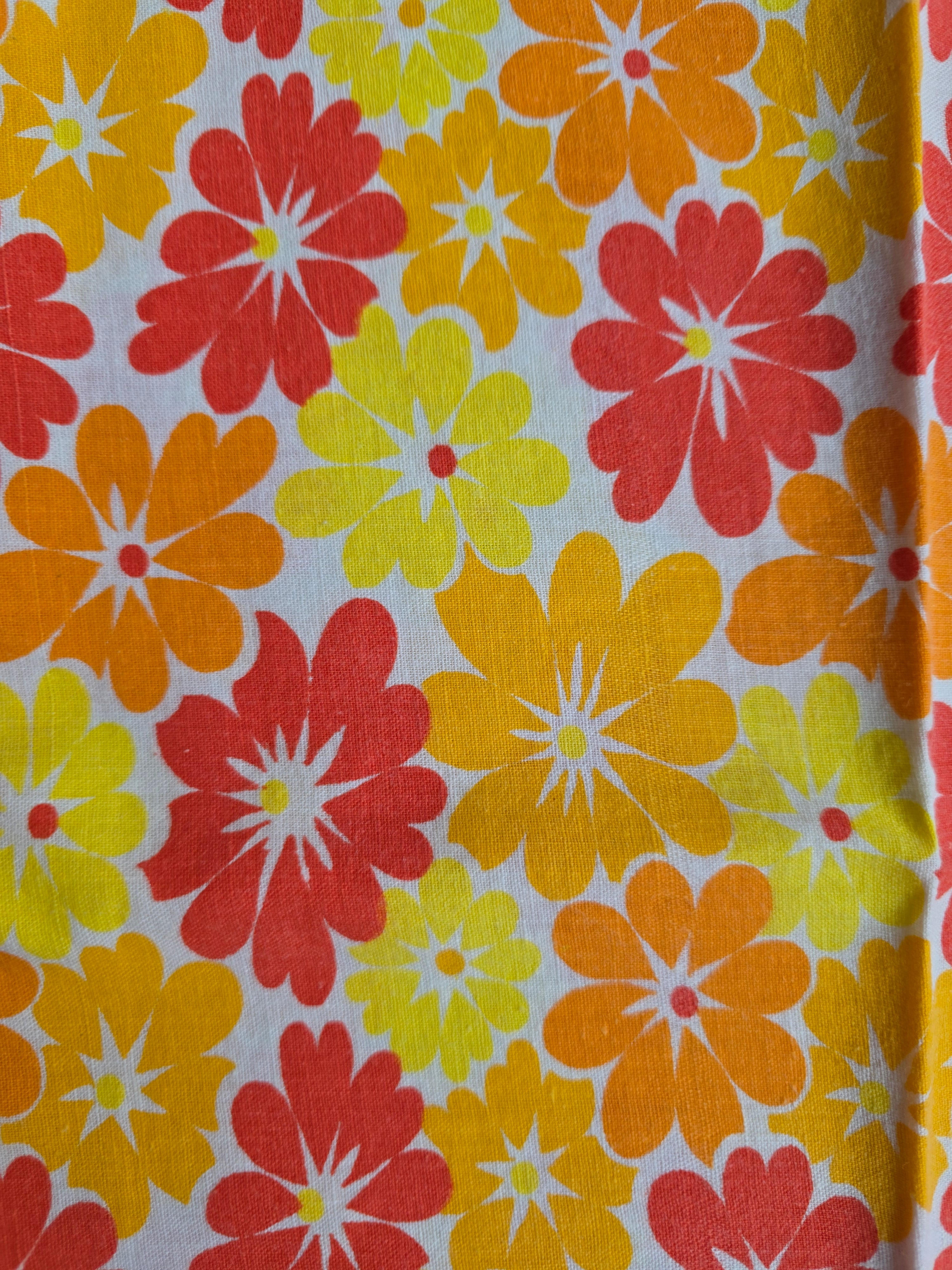 Vintage kussensloop bloemenprint 57 x 66 cm