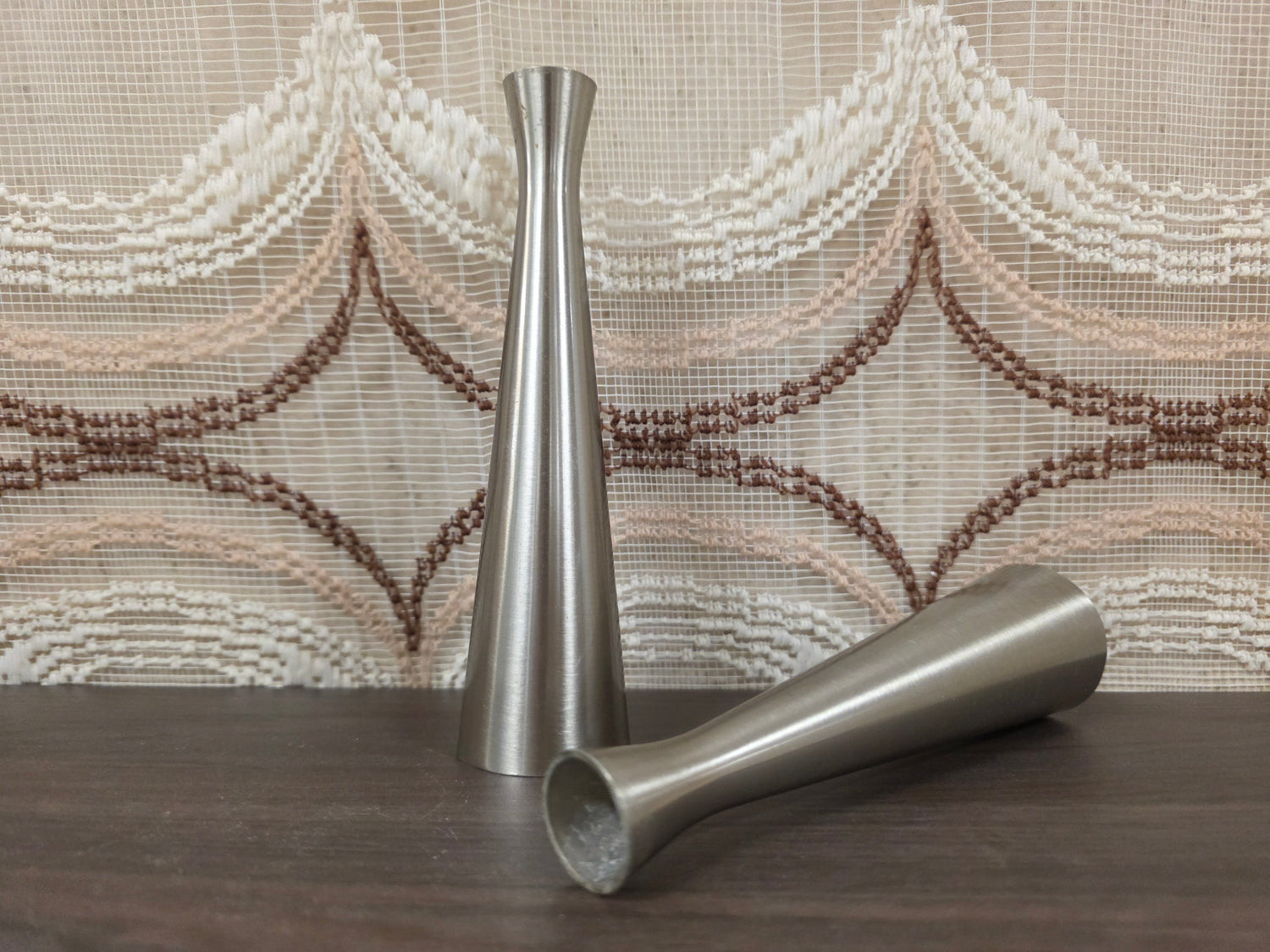 IKEA Götta Erika Pekkari aluminium kandelaar set van 2