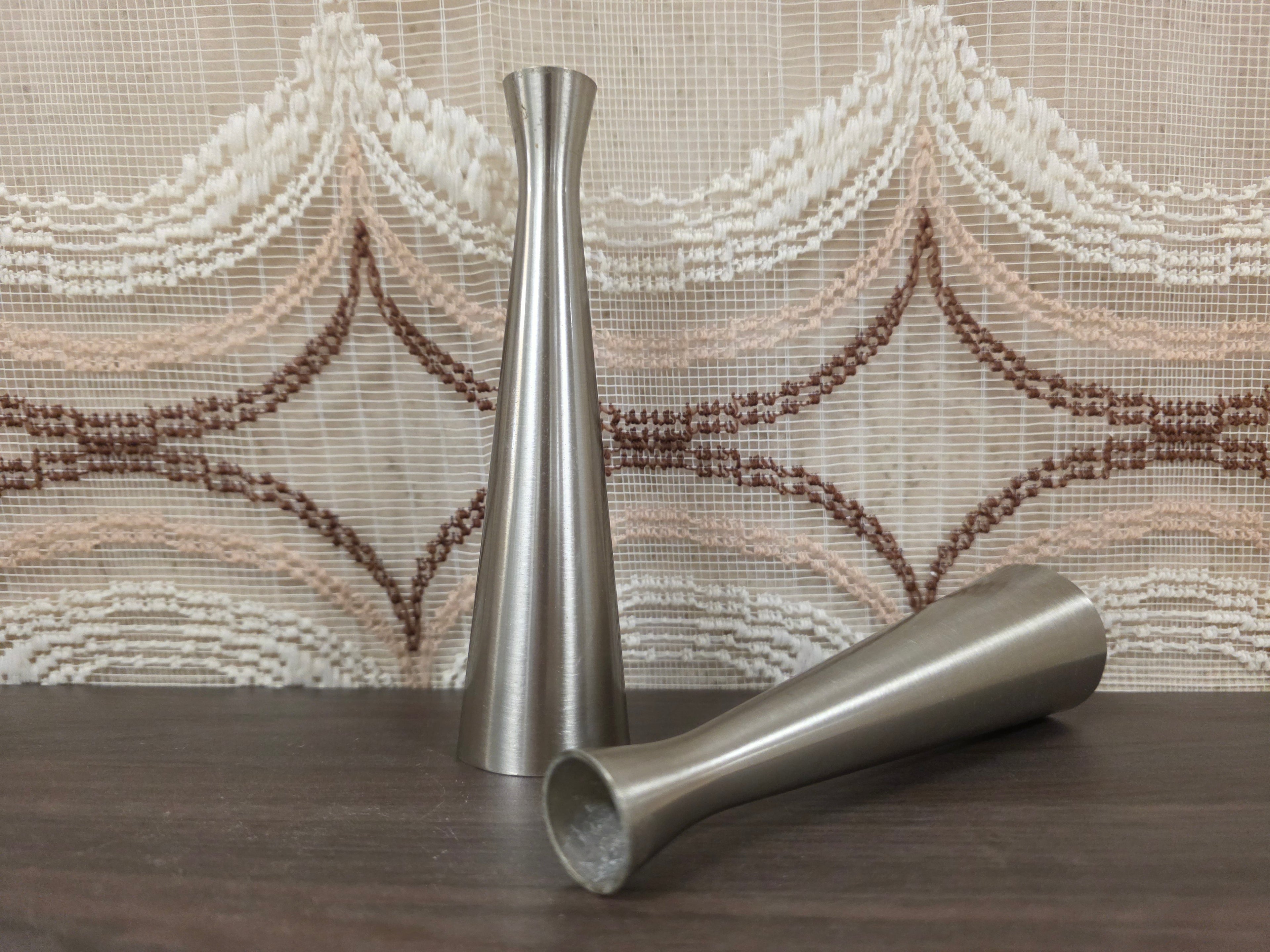 IKEA Götta Erika Pekkari aluminium kandelaar set van 2