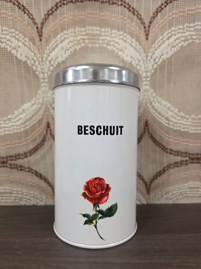 Brabantia beschuitblik met roos 20 cm