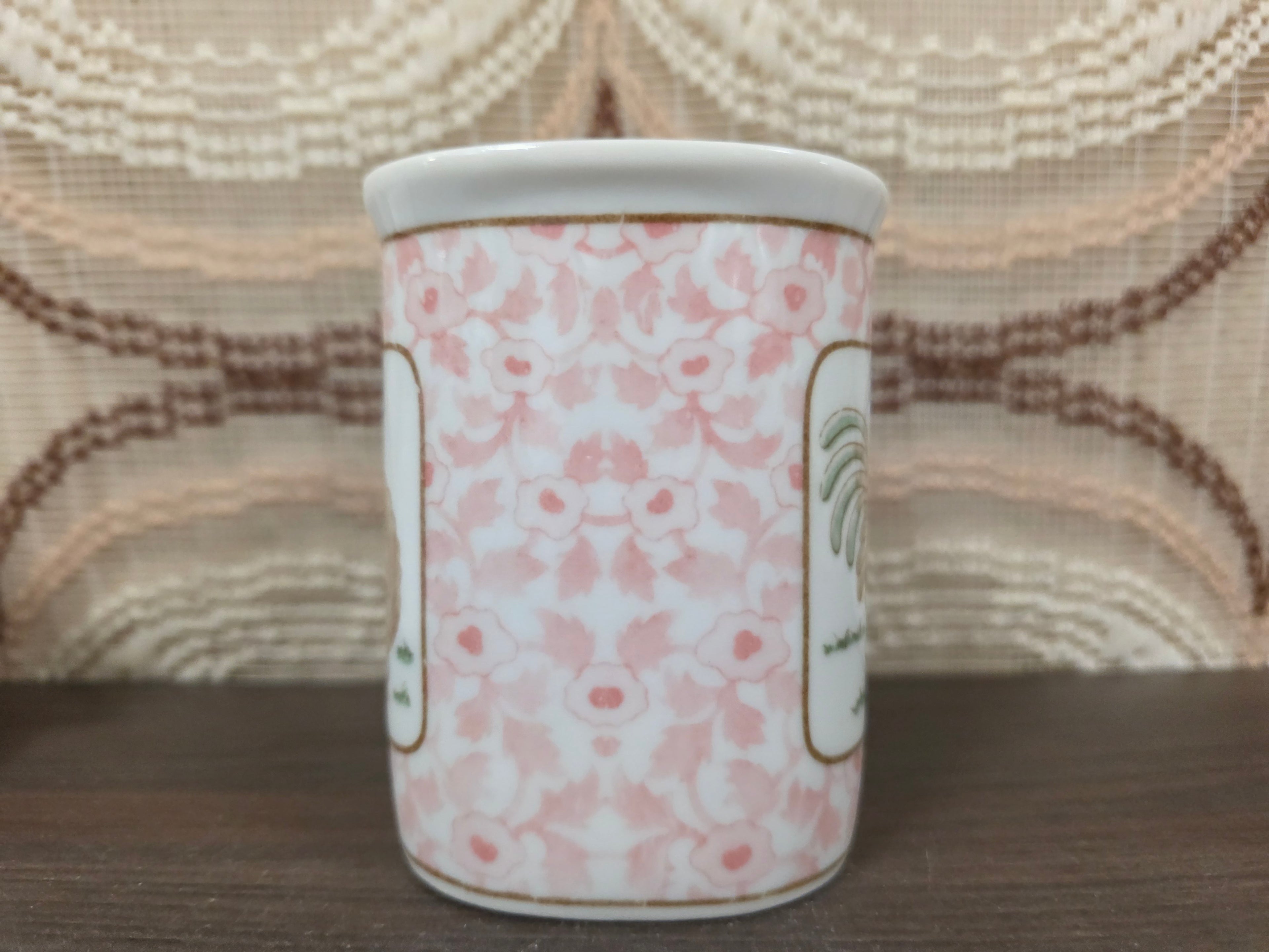 Mok met kippenprint roze