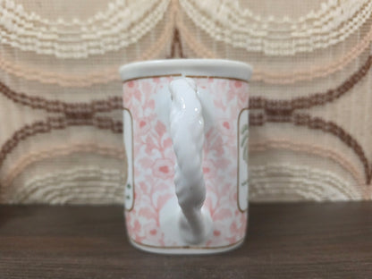 Mok met kippenprint roze