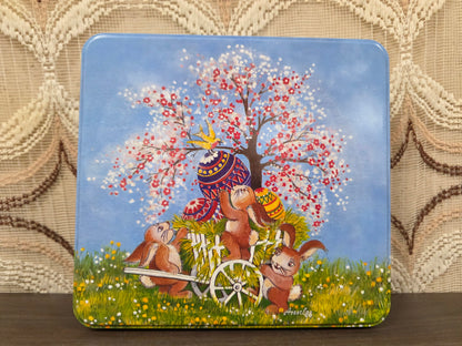 Vintage Paasblik konijntjes ’88