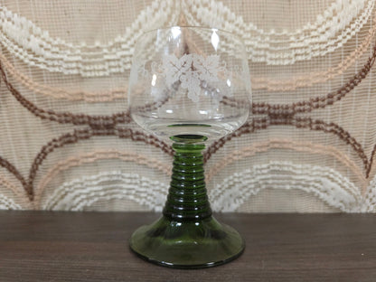 Vintage Roemer Riesling wijnglas met druivenmotief