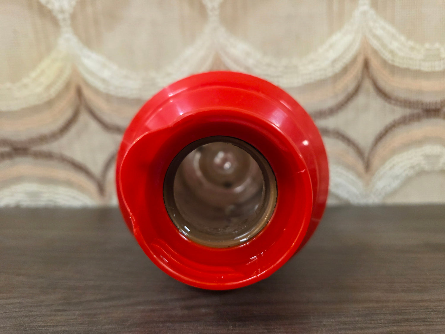 Vintage Zimmermann thermoskan rood wit jaren 70