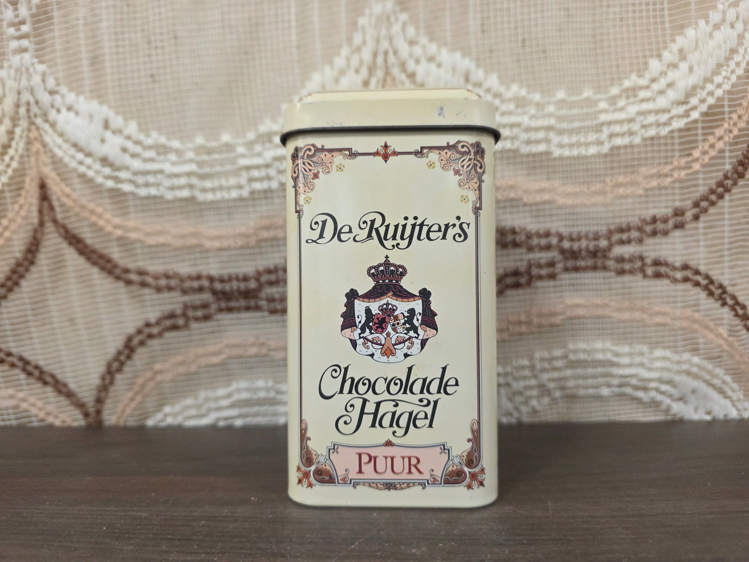 Vintage De Ruijter blikje hagelslag puur