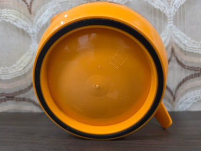 Emsa beslagkom jaren 70 oranje met bessen decor