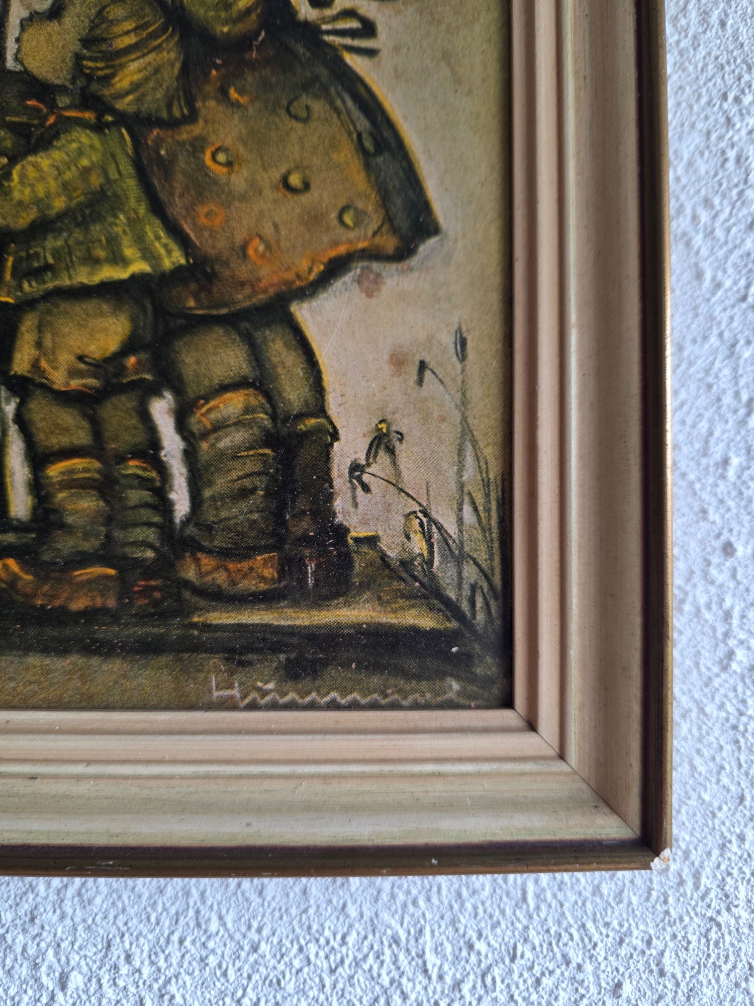 Hummel prentje ingelijst 24 x 34 cm