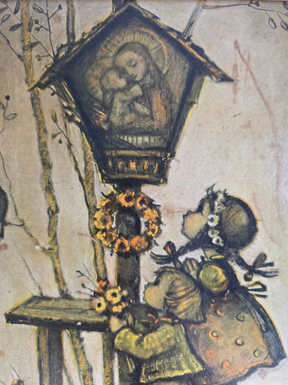 Hummel prentje ingelijst 24 x 34 cm