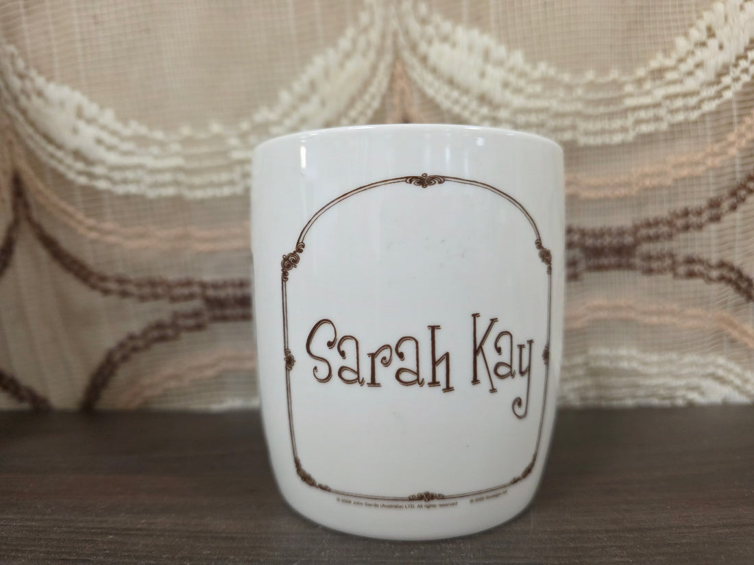 Sarah Kay mok jaren 80 met 2 afbeeldingen