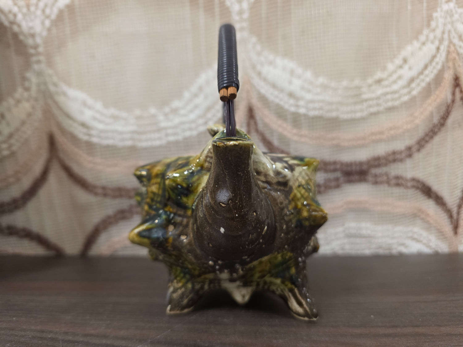 Vintage theepot schelp – decoratief theepotje
