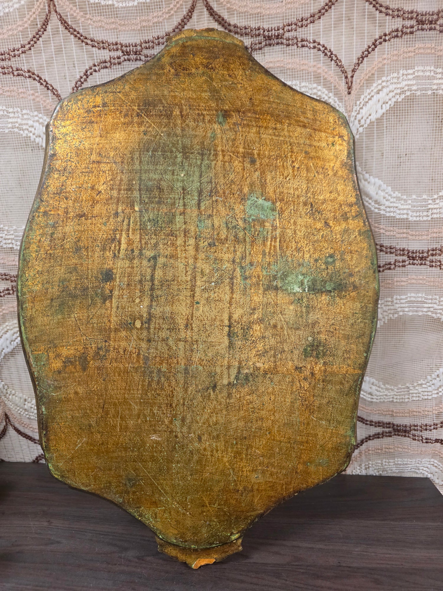 Florentijns dienblad rood goud 57,5 x 38 cm