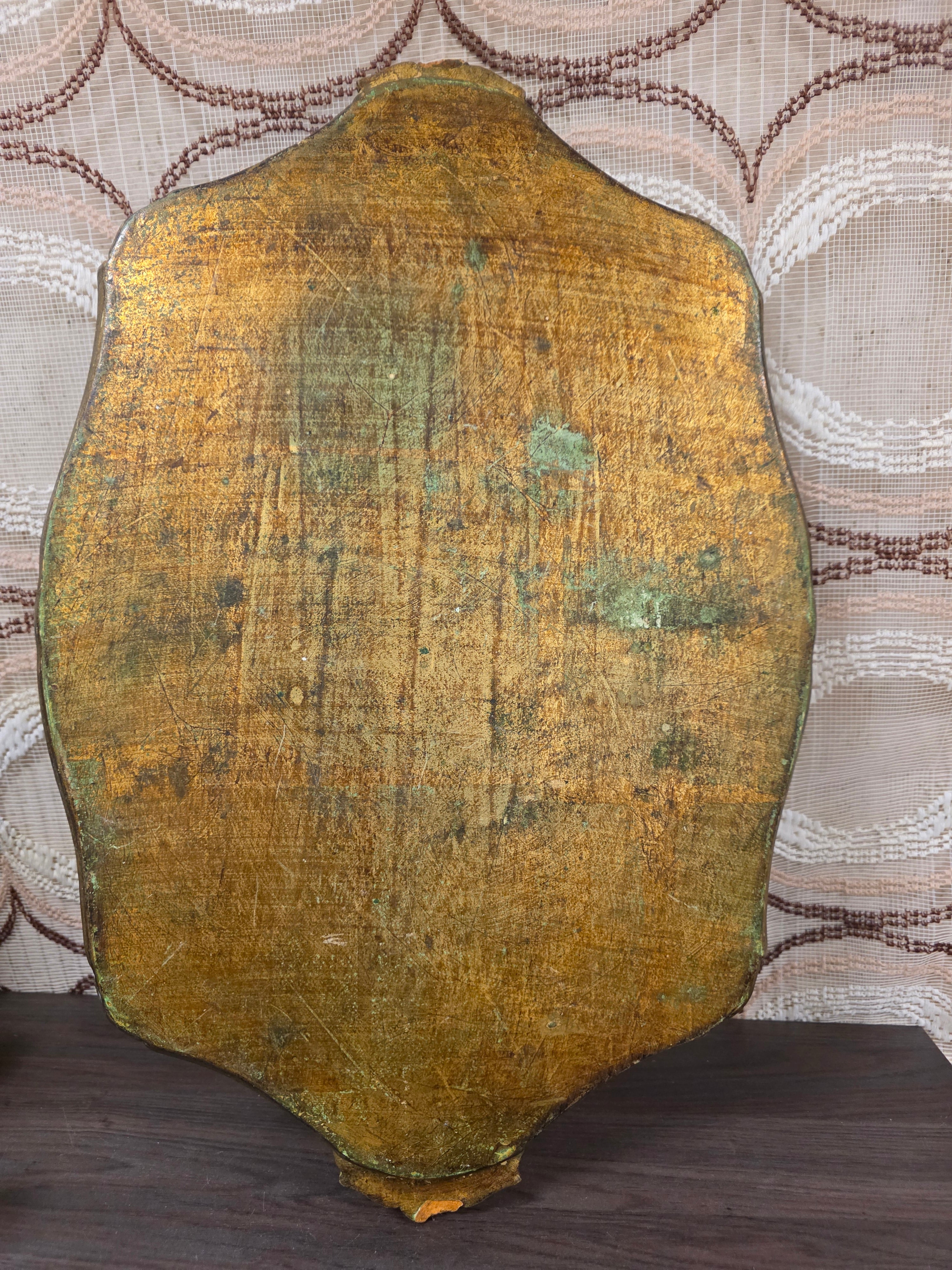 Florentijns dienblad rood goud 57,5 x 38 cm