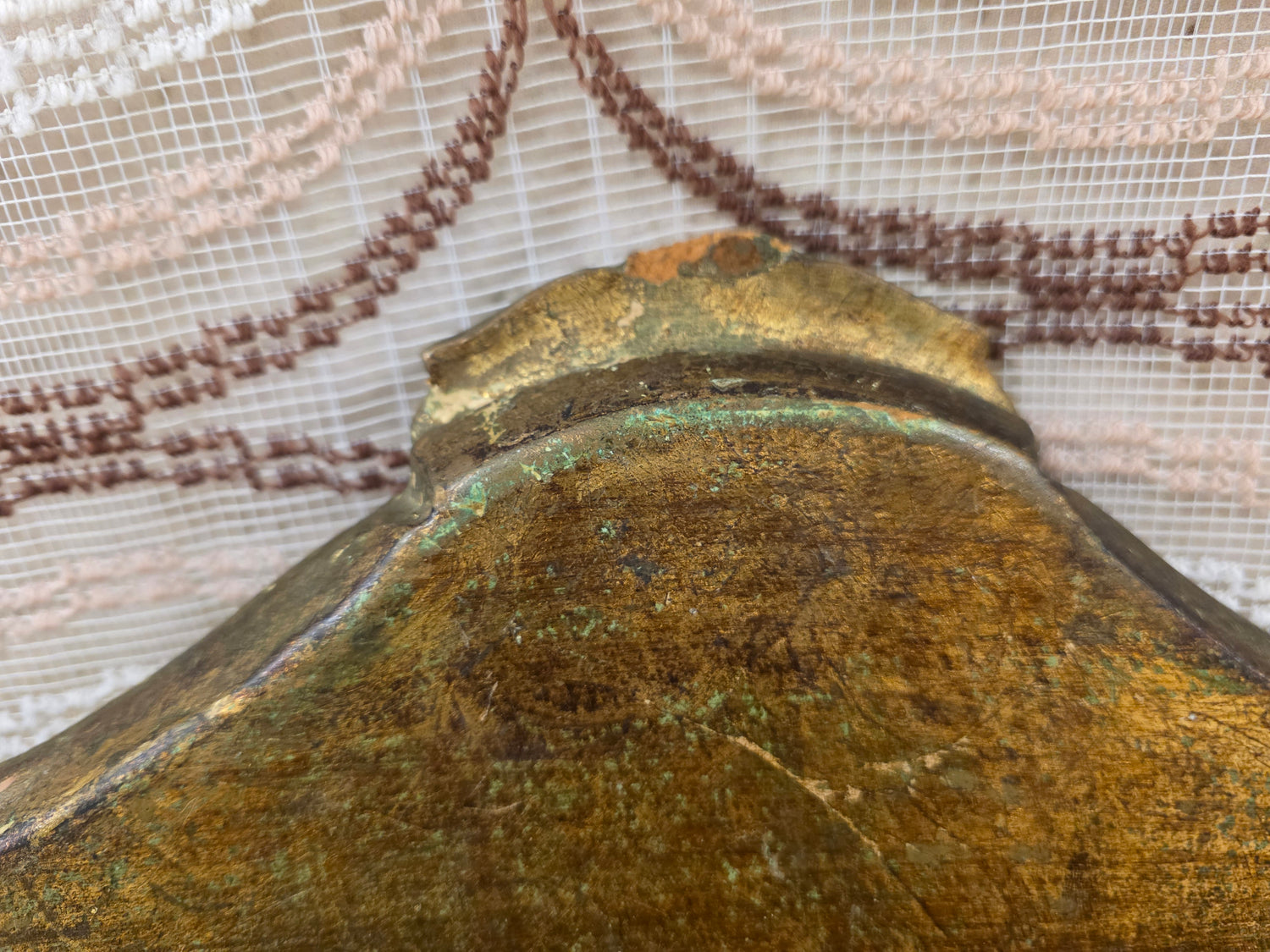 Florentijns dienblad rood goud 57,5 x 38 cm