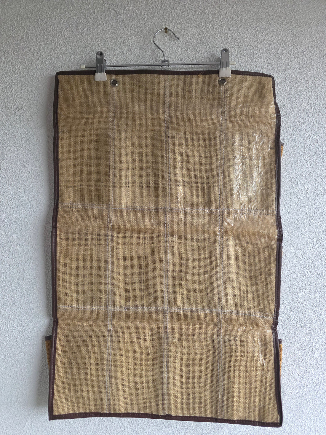 Jute hangende opberger met vakken 67 x 43,5 cm