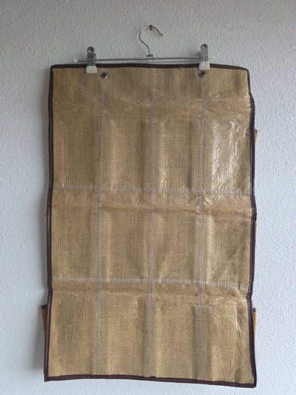 Jute hangende opberger met vakken 67 x 43,5 cm