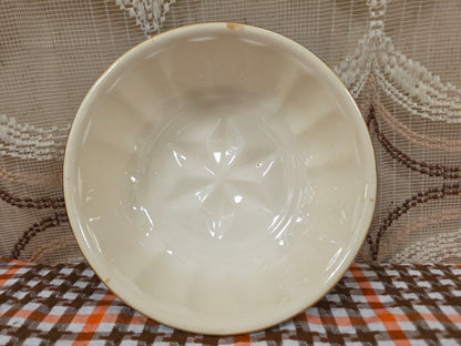 Vintage puddingvorm keramiek bruin stervorm
