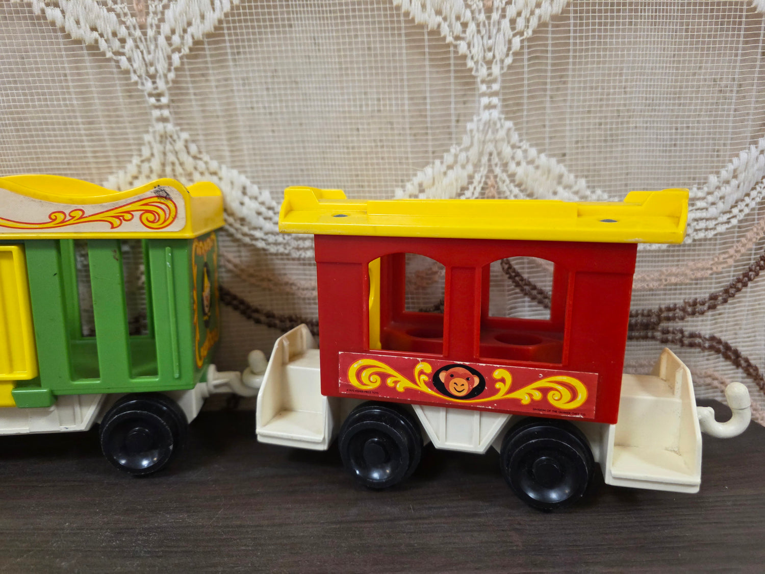 Fisher Price circus trein vintage speelgoed trein
