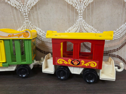 Fisher Price circus trein vintage speelgoed trein
