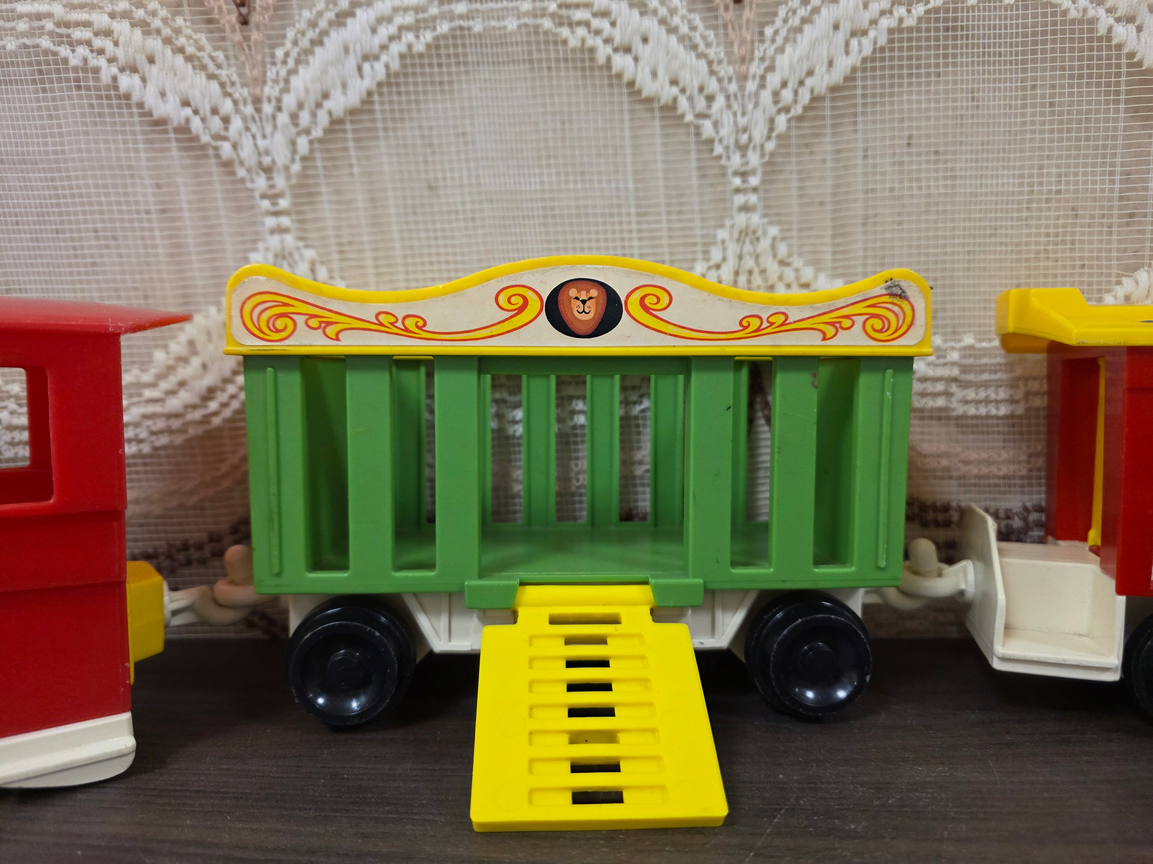 Fisher Price circus trein vintage speelgoed trein