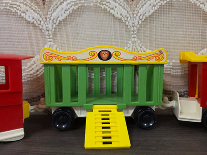 Fisher Price circus trein vintage speelgoed trein