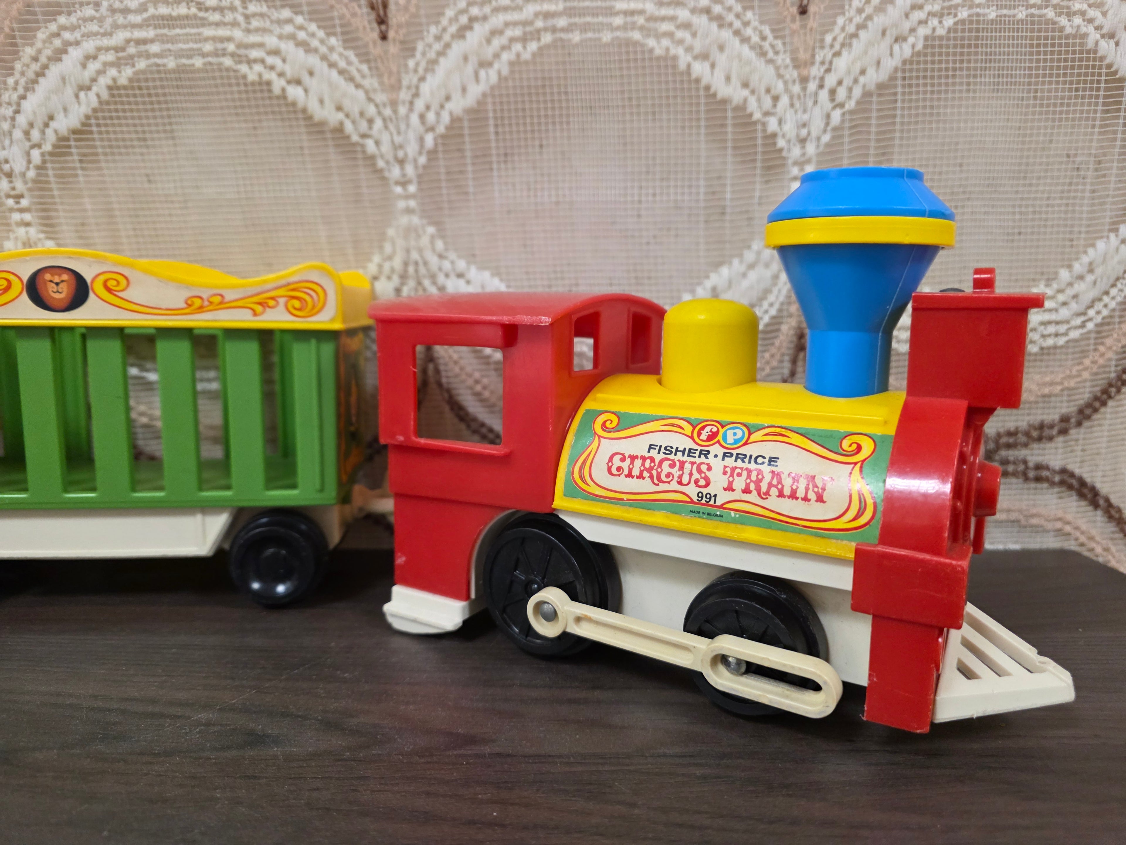 Fisher Price circus trein vintage speelgoed trein