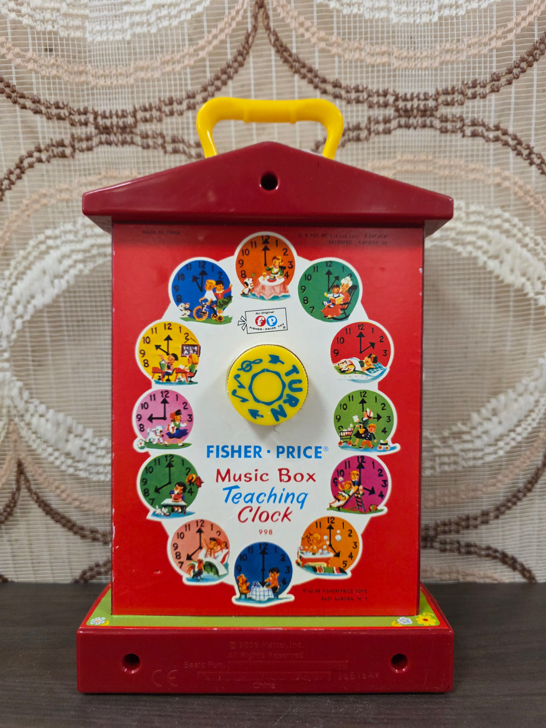 Fisher Price music box teaching clock