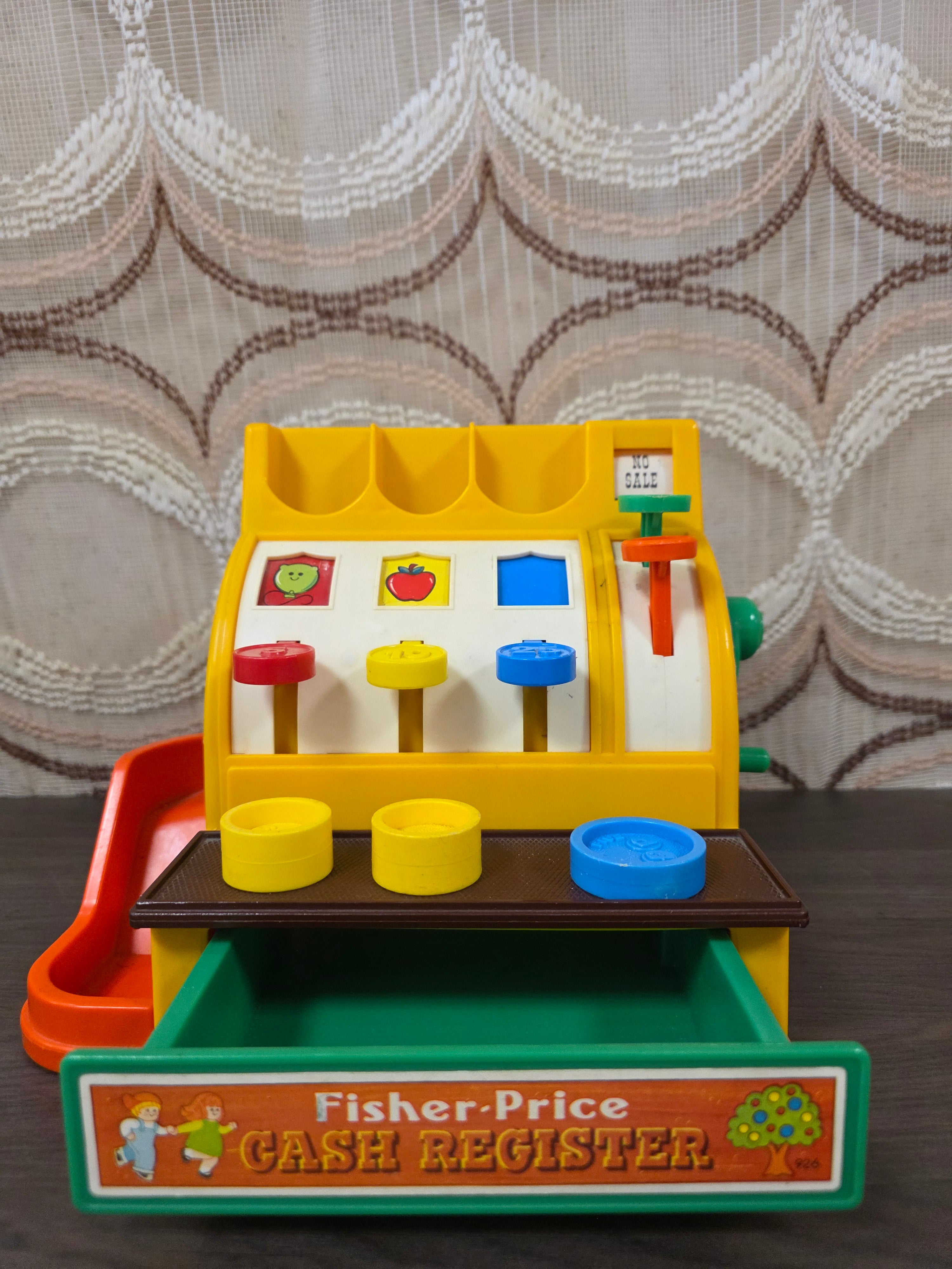 Fisher Price kassa – vintage cash register jaren ’70