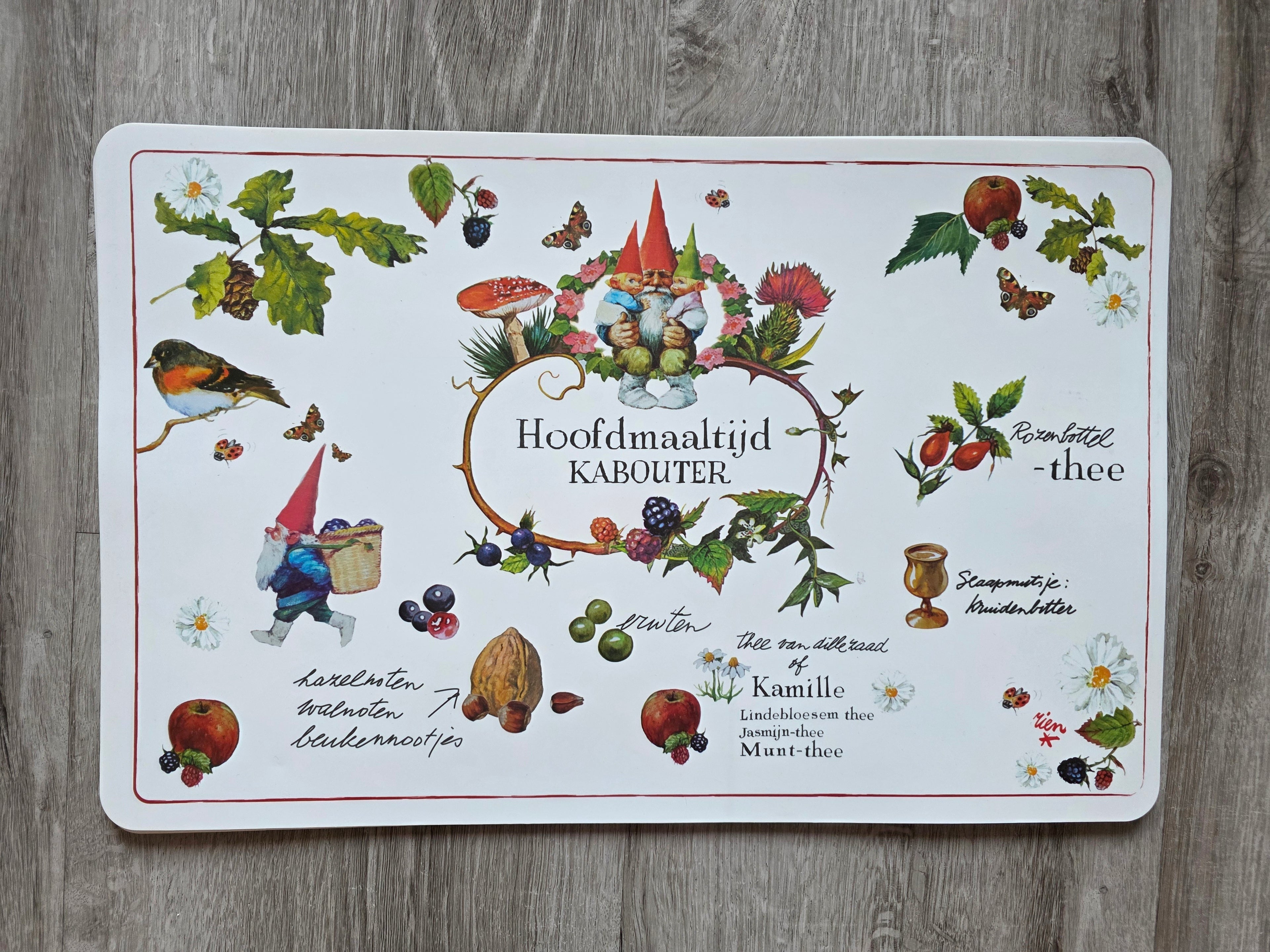 Vintage David de Kabouter placemats Rien Poortvliet