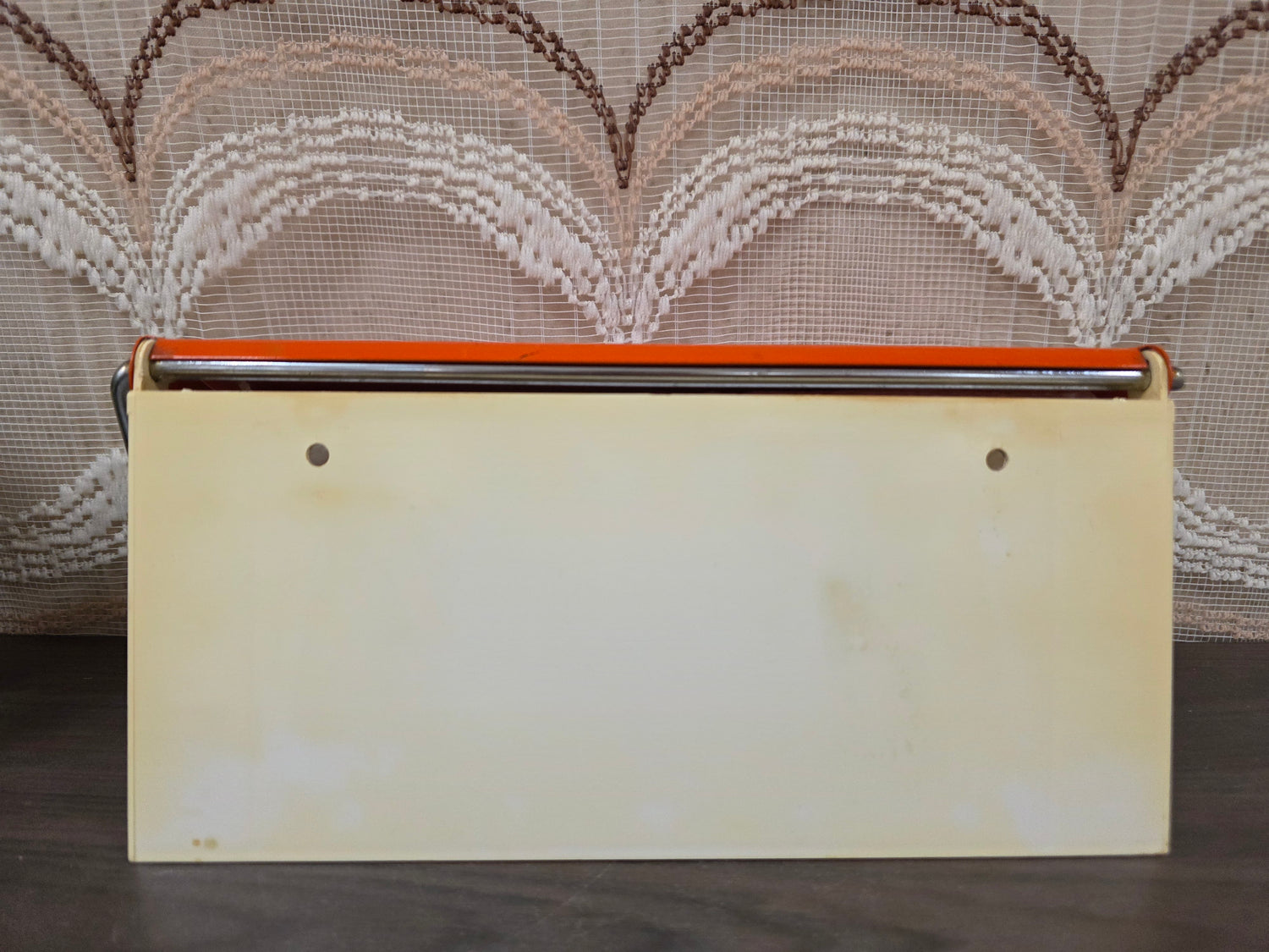 Brabantia Diane keukenrolhouder wand oranje bloemen jaren 70