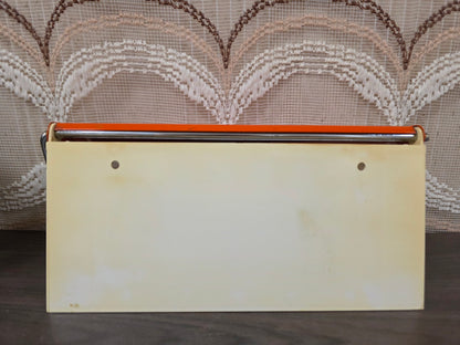 Brabantia Diane keukenrolhouder wand oranje bloemen jaren 70