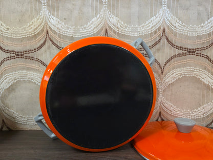 Brabantia Diane pan oranje bloemen met deksel 26 cm