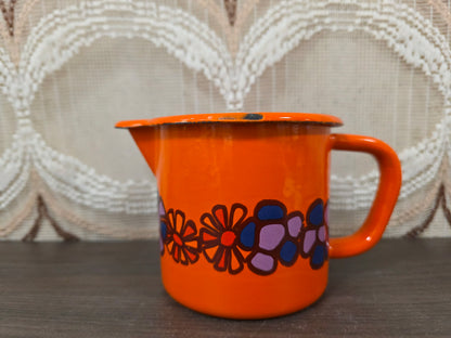 Brabantia Diane emaille kannetje oranje jaren 70