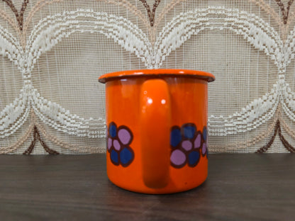 Brabantia Diane emaille kannetje oranje jaren 70