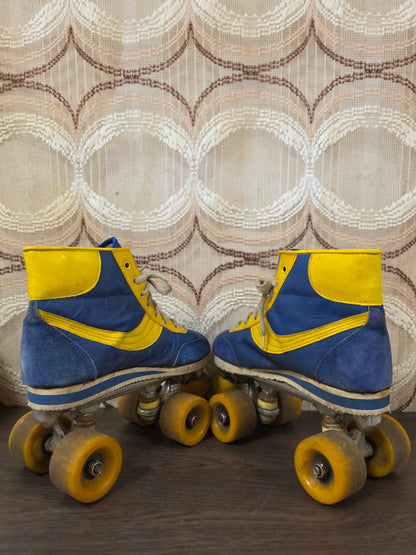 Rolschaatsen blauw geel maat 38