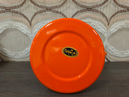 Brabantia Diane waterketel oranje bloemen jaren 70