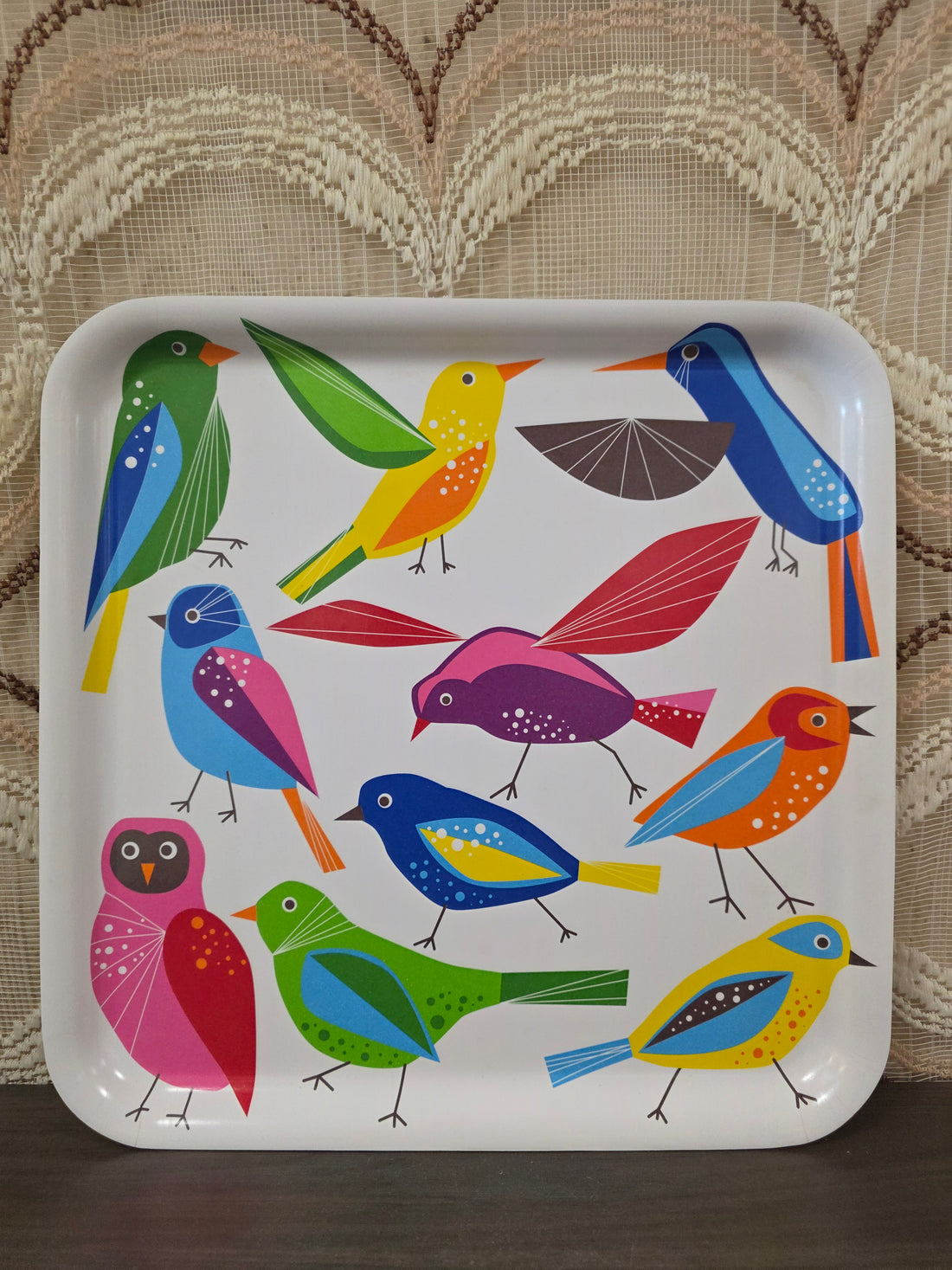 IKEA BÄRBAR dienblad met vogelmotief ontwerp S. Edholm &amp; L. Ullenius