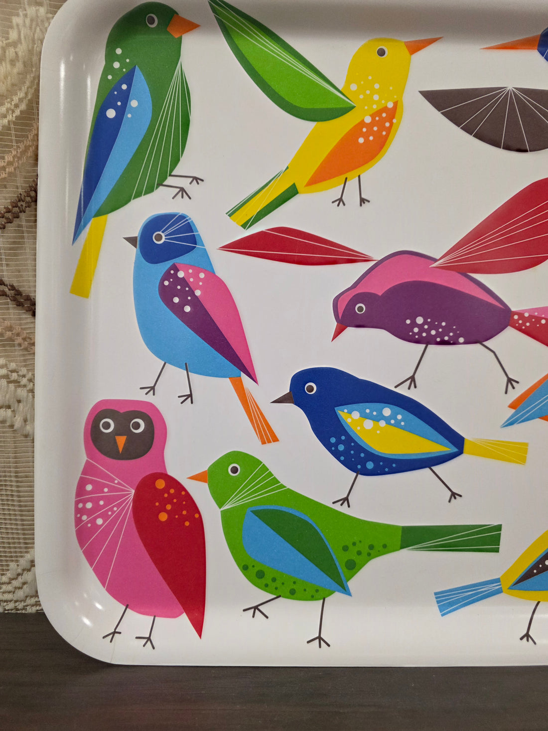 IKEA BÄRBAR dienblad met vogelmotief ontwerp S. Edholm &amp; L. Ullenius