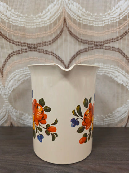 Vintage Emsa maatbeker bloemenprint jaren 70