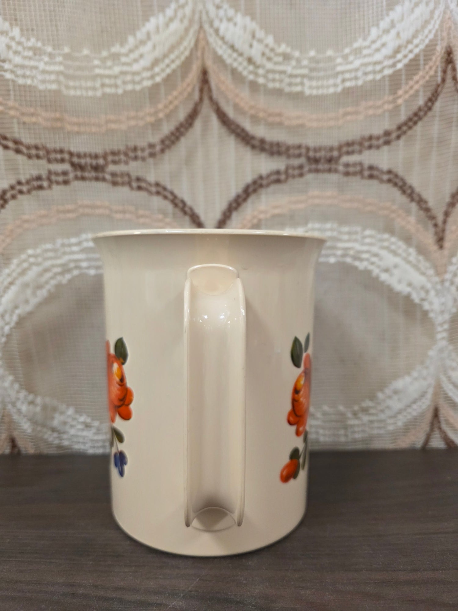 Vintage Emsa maatbeker bloemenprint jaren 70